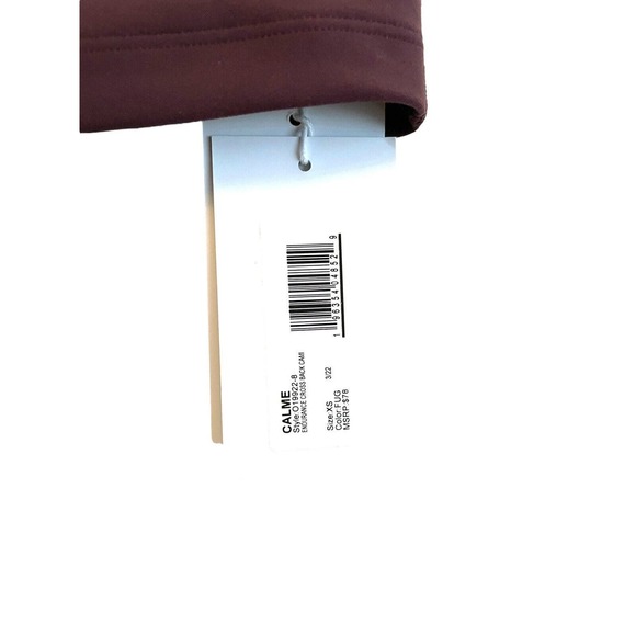NWT Johnny Was Calme Crossback Cami Cropped Tank Bra Size XS Burgundy Purple - Picture 5 of 5